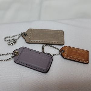 Coach leather tag